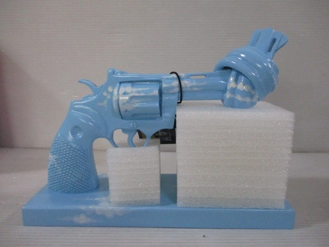 ZZ ☆19cm Knotted Gun Sculpture（Yoko Ono）　中古☆_画像3