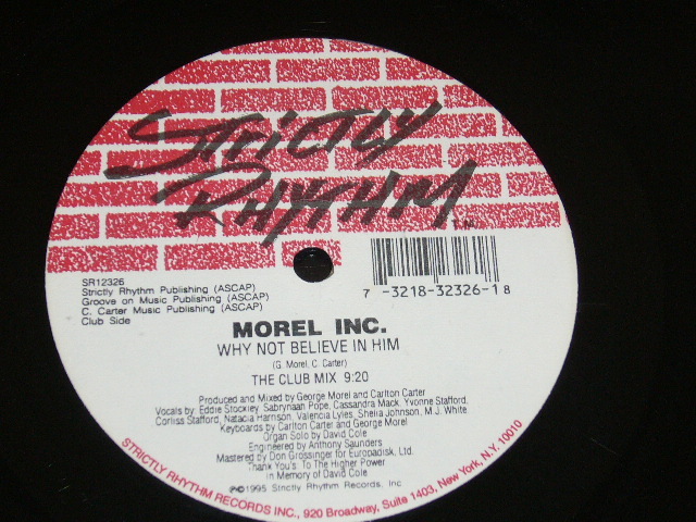 Morel Inc./Why Not Believe In Him/USA盤/1995年盤/SR12326/ 試聴検査済み_画像3