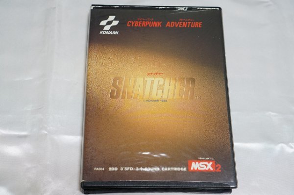 MSX2 スナッチャー SNATCHER / 3.5インチFD + サウンドカートリッジ SOUND CARTRIDGE / CYBERPUNK ADVENTURE / 小島秀夫 KONAMI コナミ_画像1