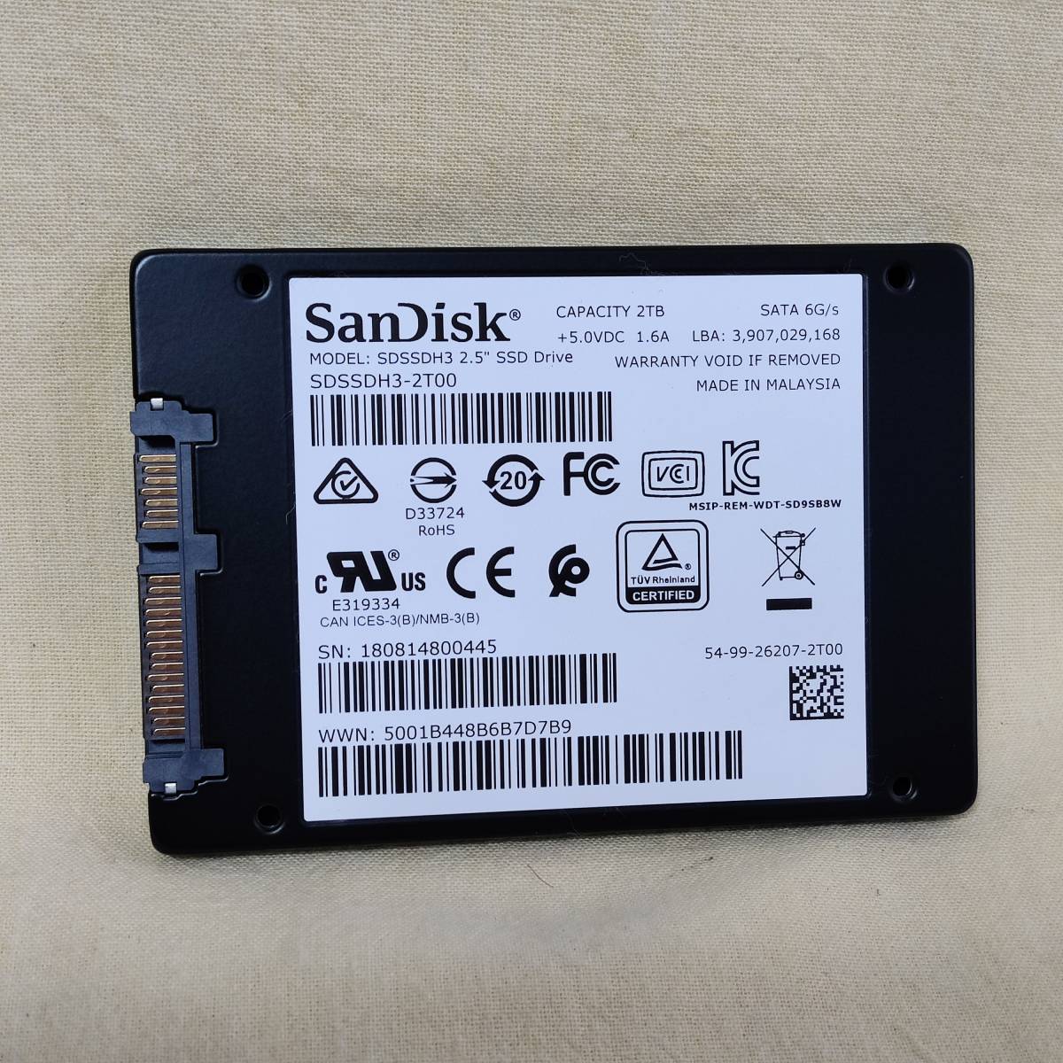 保障できる】 【800445】SanDisk SDSSDH32000G 2TB SSD 256GB