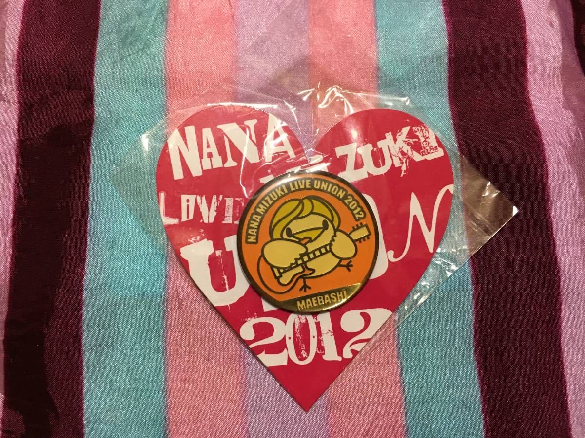 未使用 水樹奈々 ピンズ 「NANA MIZUKI LIVE UNION 2012」 前橋会場限定_画像1