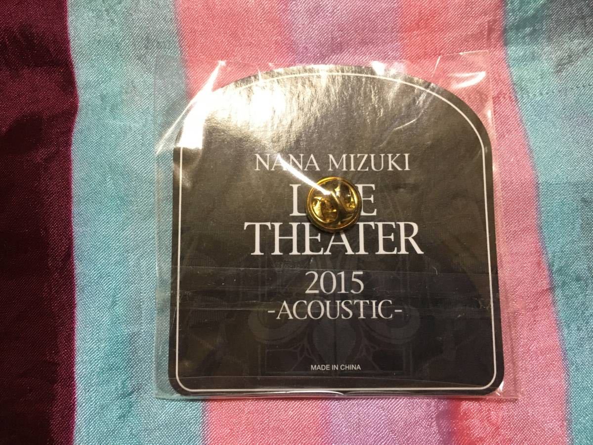 未使用 水樹奈々 ピンズ (タンバリン) 「NANA MIZUKI LIVE THEATER 2015 -ACOUSTIC-」_画像2