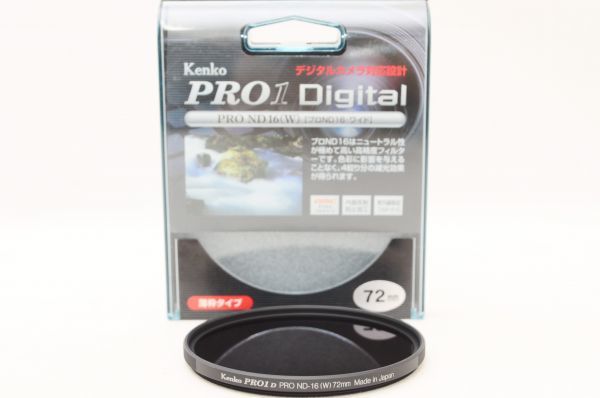 ☆送料無料☆ Kenko ケンコー PRO1D PRO ND-16(W)72mm ケース付 ※コーティング剥がれあり #22042116_画像1