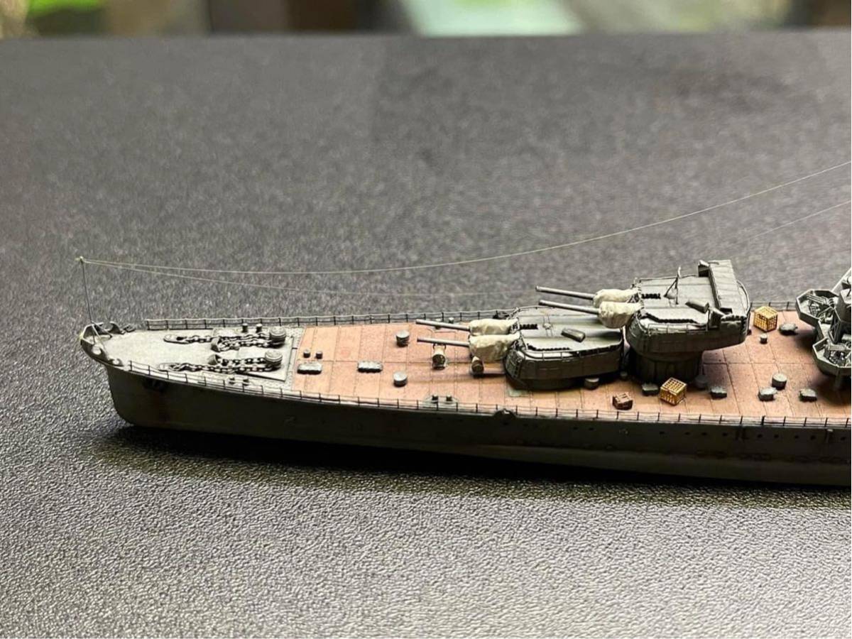 日本海軍　重巡洋艦　青葉　1/700完成品 (銘板付き)_画像6