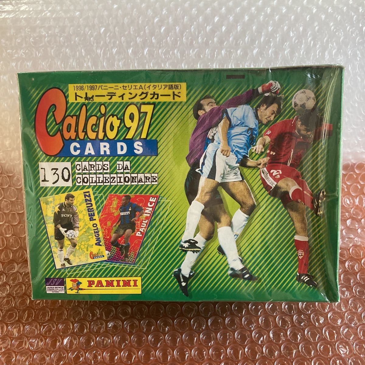 1box【未開封】Calcio97 PANINI 1996/1997 パニーニ セリエA イタリア語版 トレーディングカード 35パック入り　イタリア語版