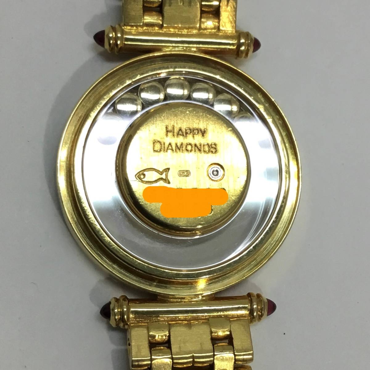  б/у бесплатная доставка б/у A Chopard часы CHOPARD happy бриллиант 20/4993 бриллиантовая оправа 7P moving dial Be K18 750YG 145119