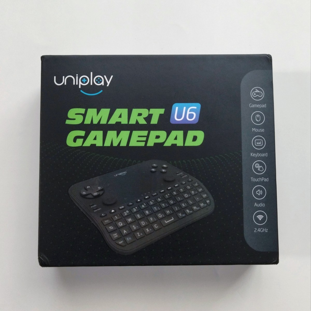 ゲームパッド uniplay ミニキーボード ワイヤレス 2 4GHz タッチパッド