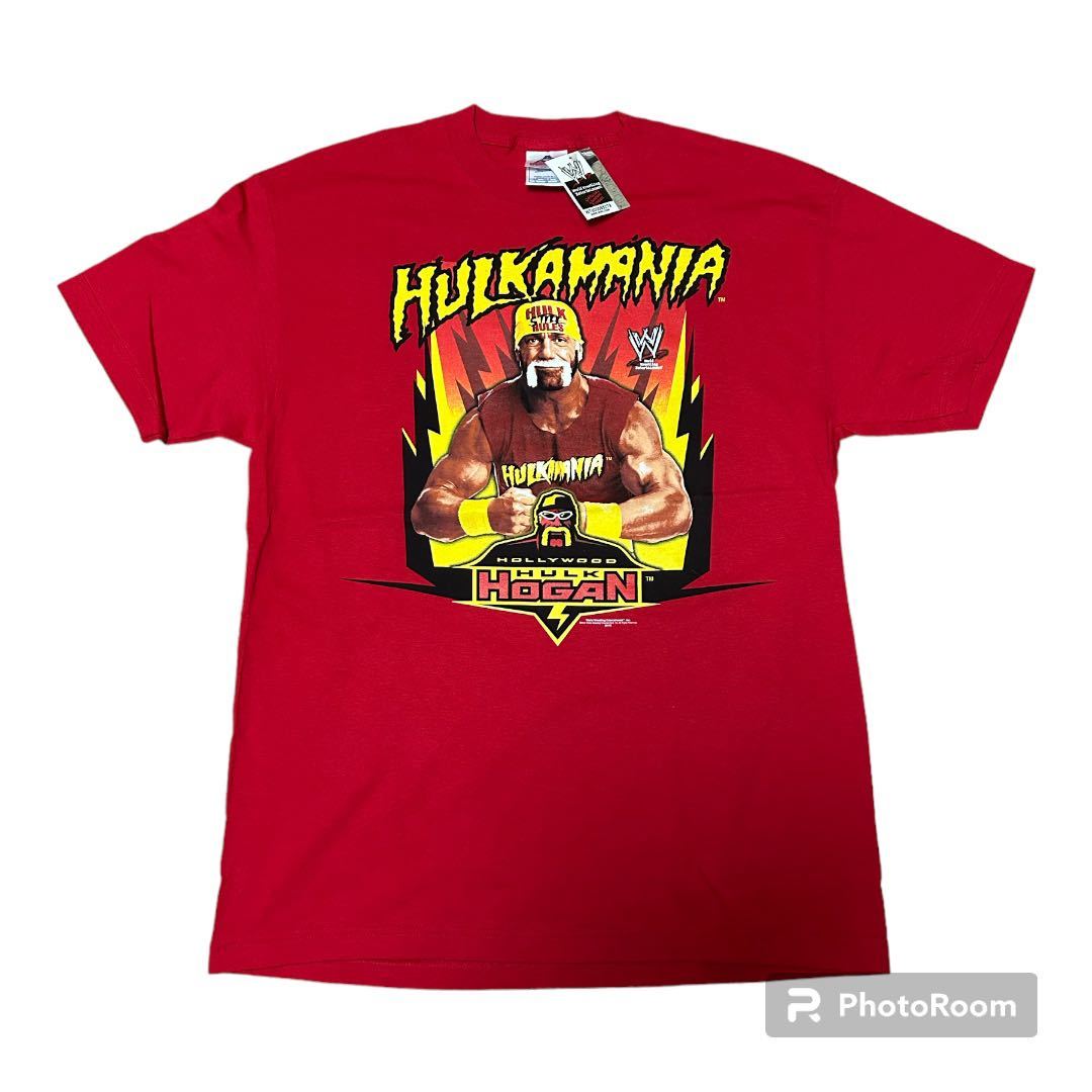 レア 00s WWE ハルクホーガン フォト Tシャツ HULKAMANIA L_画像1