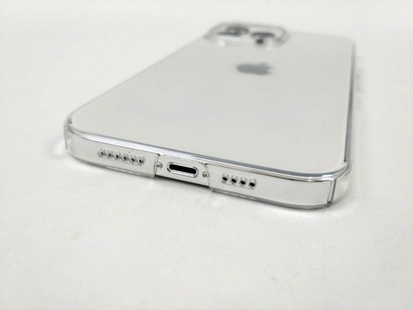 iPhone 13 Pro MAX用 薄型ハードケース カバー シンプル 透明 クリア 側面フル保護 PC_画像4