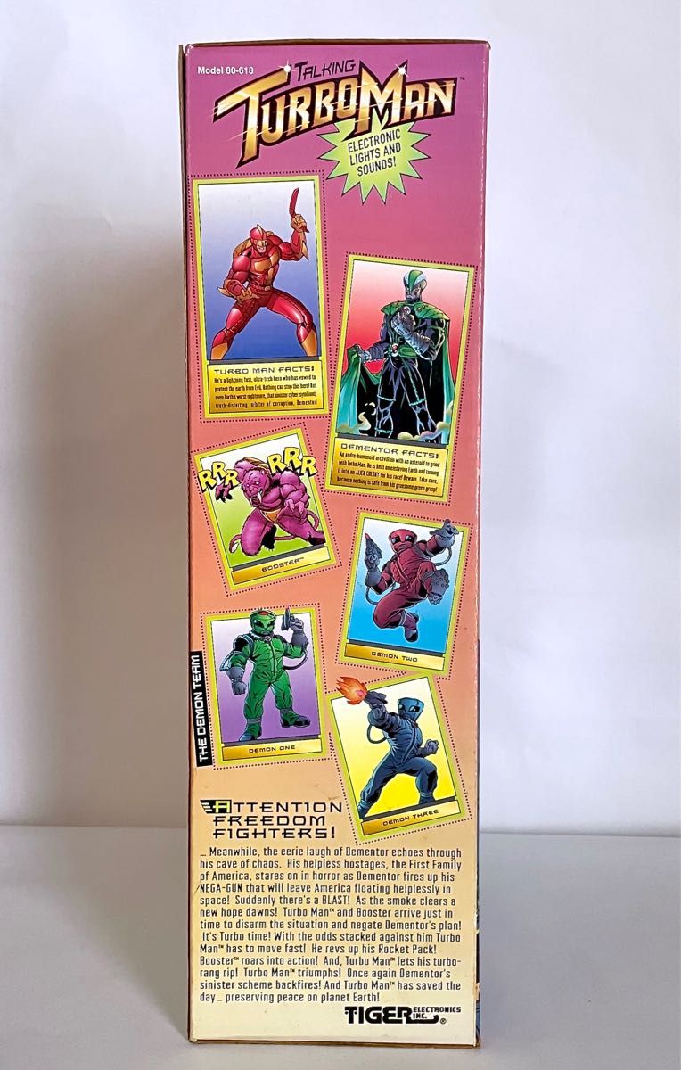 絶版品】当時物 1997年 TIGER社製 トーキング ターボマン 絶版品】当時物 1997年 TIGER社製 トーキング ターボマン