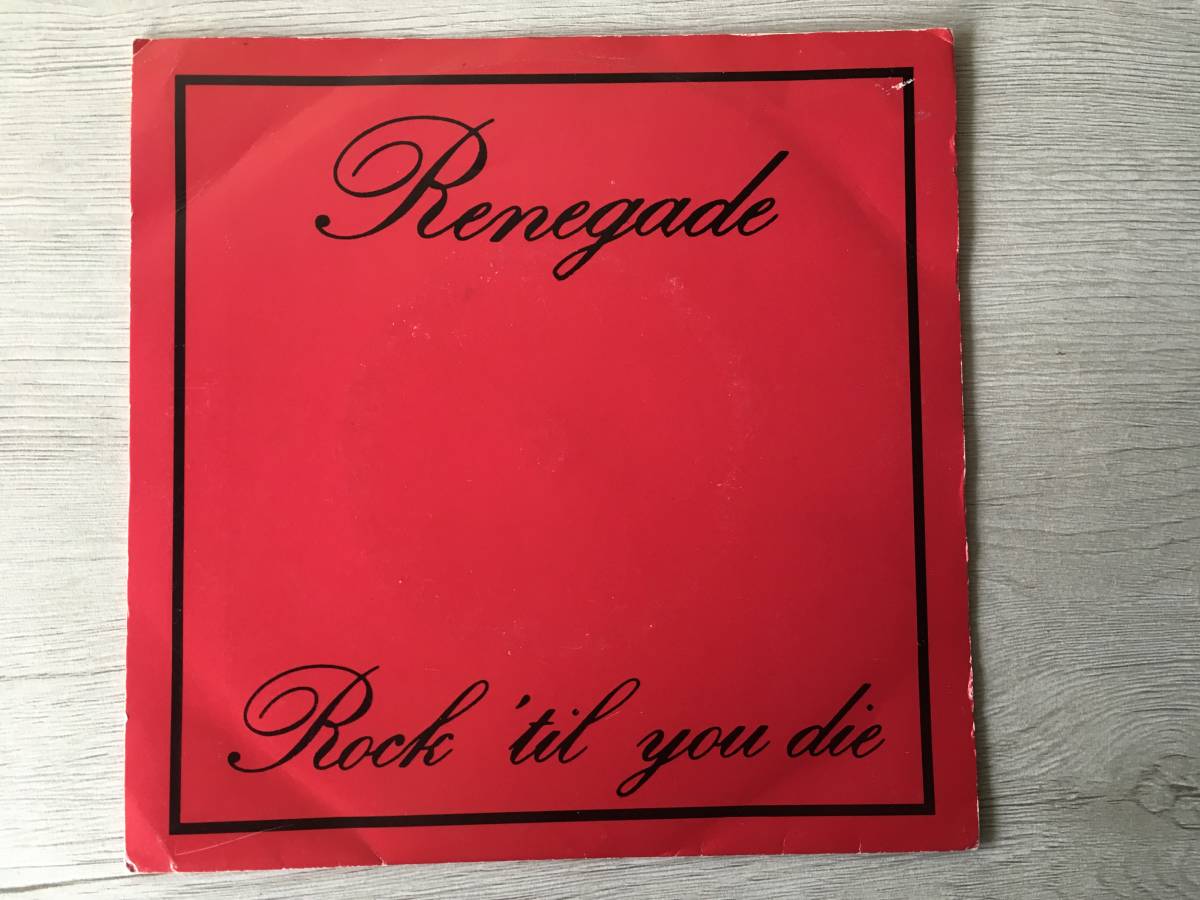 RENAGADE ROCK ’TIL YOU DIE スウェーデン盤_画像1