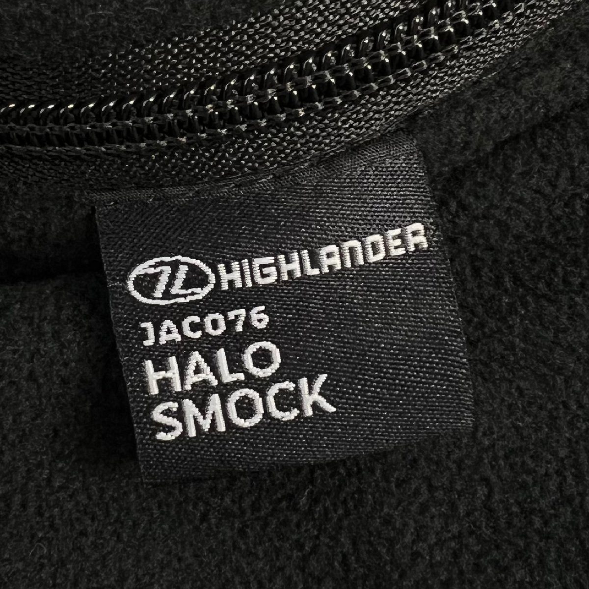 HIGHLANDER Highlander [HALO SMOCK] military England army PCS thermal smock nylon lining fleece stop water Zip L black / black 
