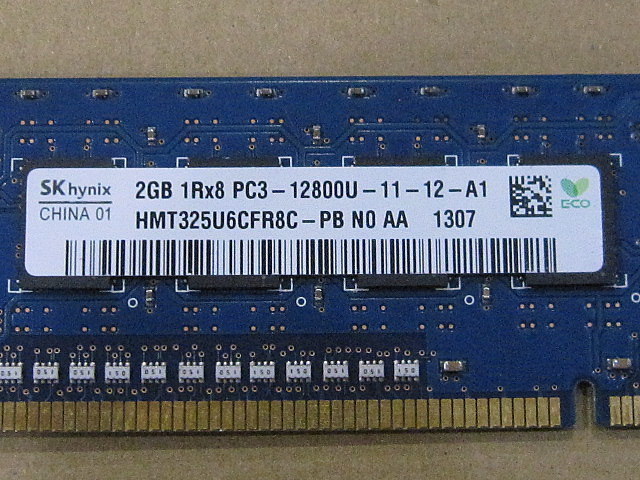 合計4GB SK Hynix PC3 12800 DDR311600 2GB 2枚 2200/80815_画像2
