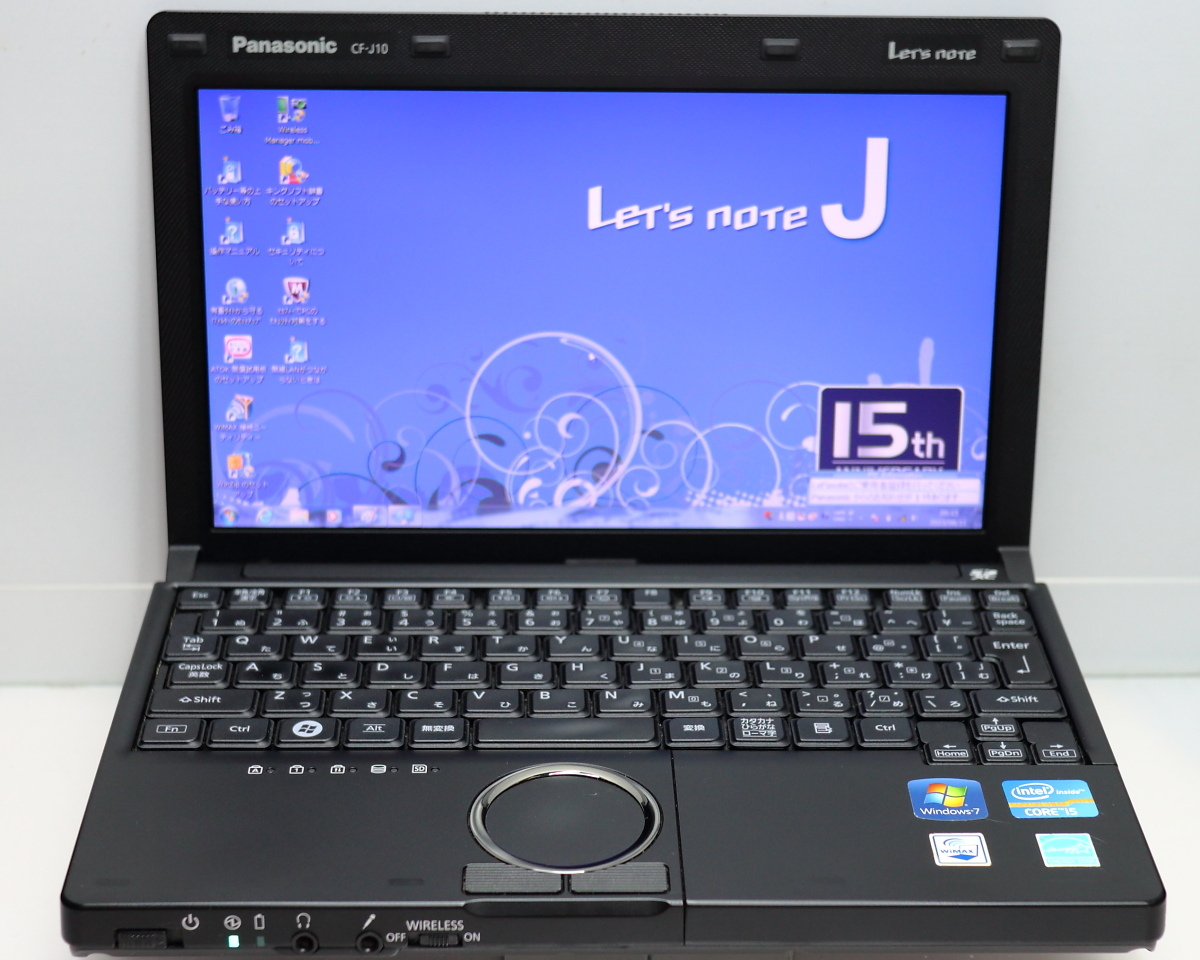 Panasonic Let’s note J10 CF-J10UYBHR/10.1TFT/Core i5-2410M/8GBメモリ/SSD128GB/無線LAN/HDMI/Windows7 Professional 64ビット #0811_画像1