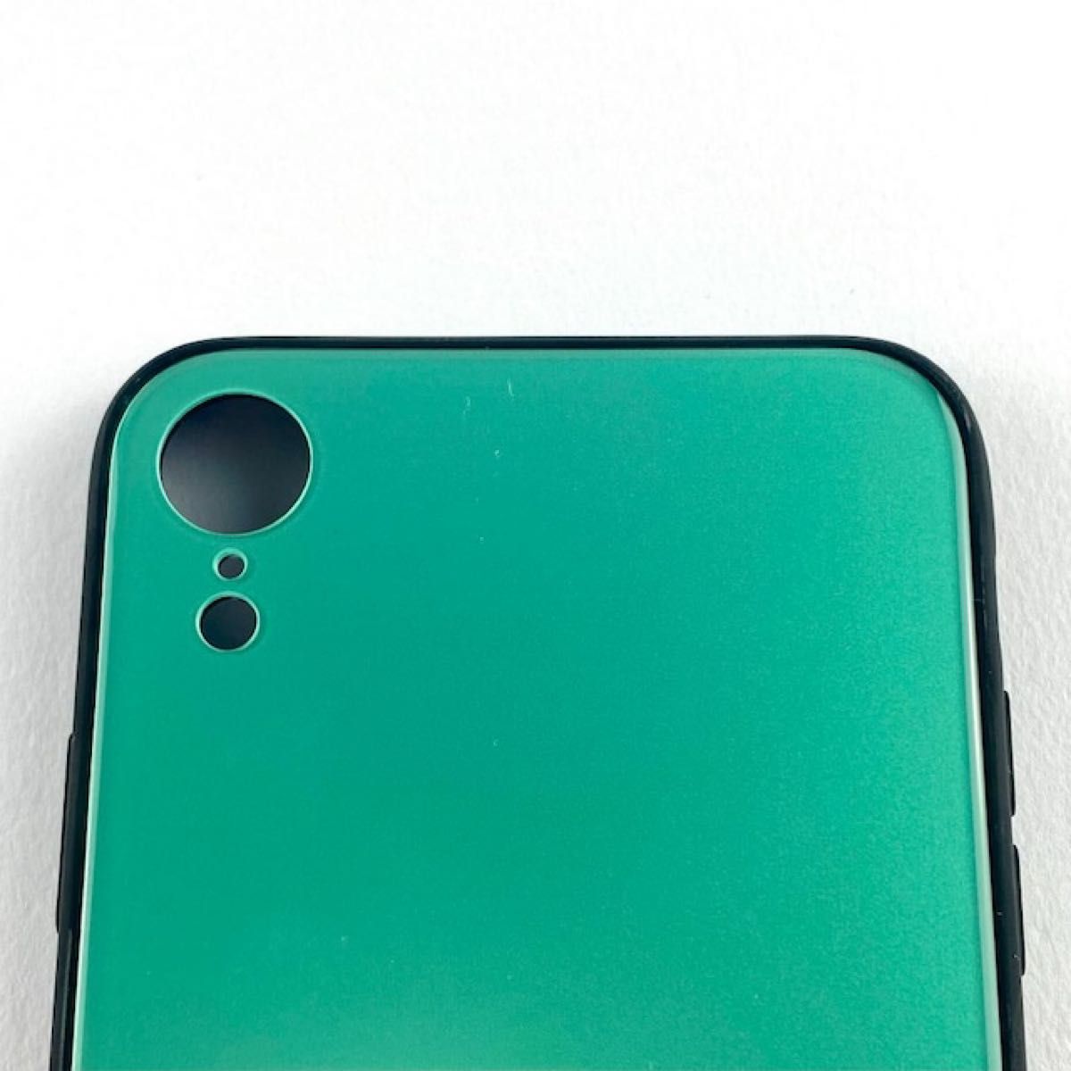 新品 iPhone XR 背面ガラスシェルケース「SHELL GLASS」 グリーン