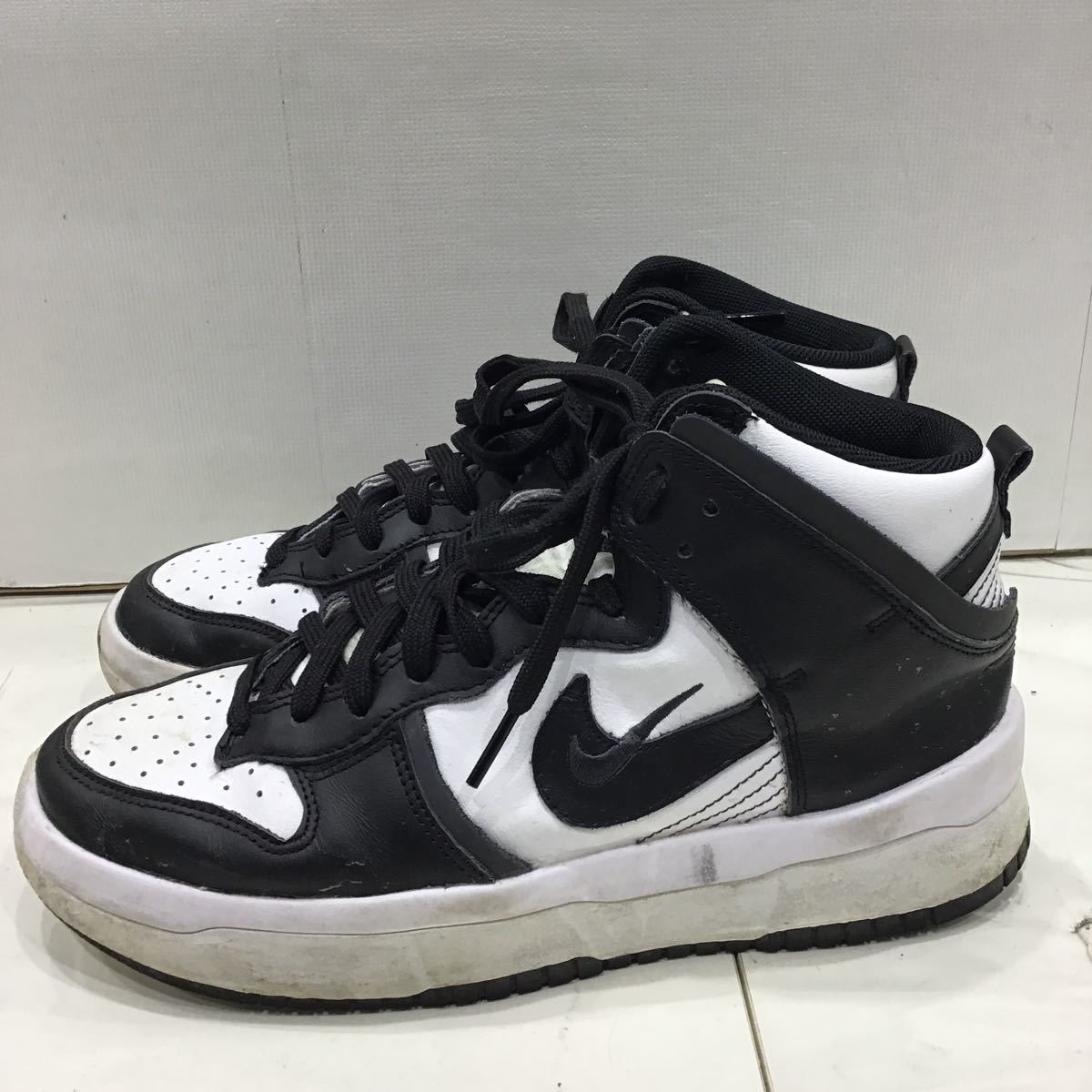 【NIKEナイキ】DH3718-104 ダンク HIGH ハイカットスニーカー 25.5cm ホワイト/ブラック 2308oki_画像2