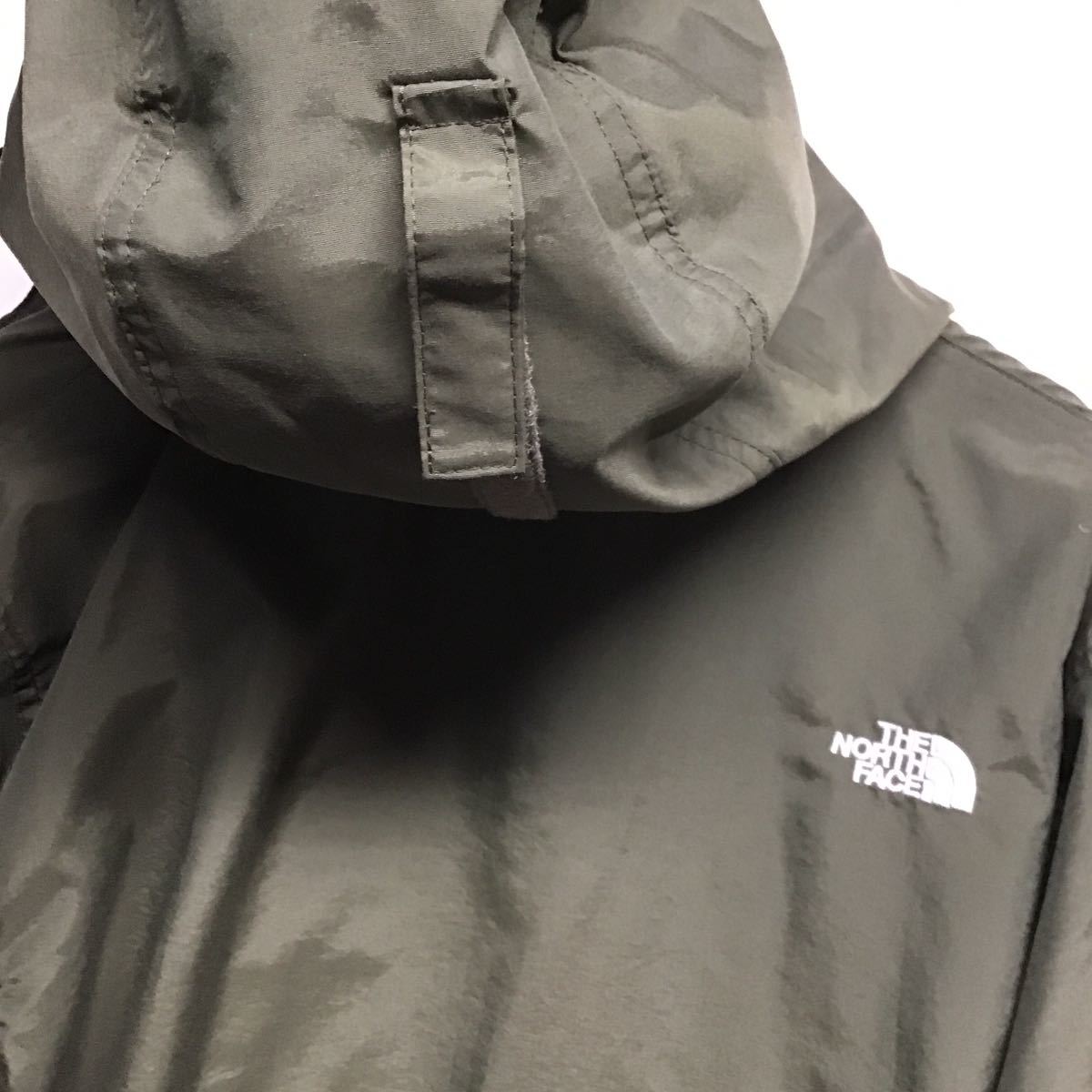 【THE NORTH FACE ザノースフェイス】NP22333 Compact Anorak コンパクトアノラック　ナイロンジャケット M 無地 オリーブ ナイロン_画像5