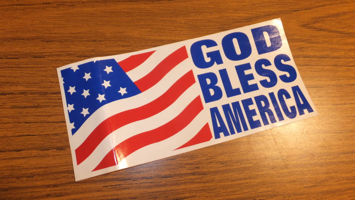 【北米仕様】アメリカ国旗 USA FLAG ステッカーデカール USDM高速有鉛JDM世田谷ベース アメリカンフラッグ GOD BLESS AMERICA_画像1