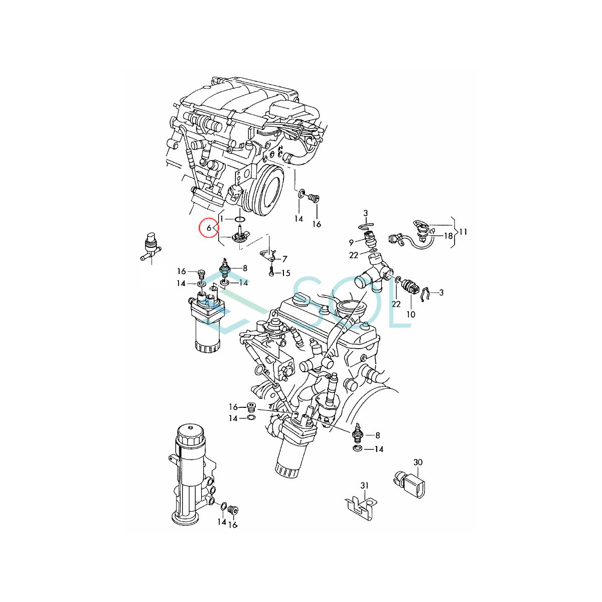 HELLA エンジンオイルレベルセンサー 出荷締切18時 ポルシェ 911 カレラ 997 ボクスター 987 カイエン 9PA ケイマン 987 94860615000_画像5