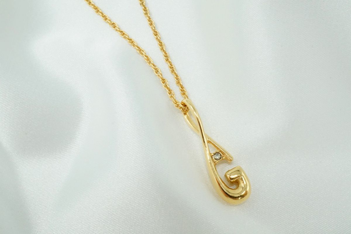ジバンシィ ヴィンテージ ネックレス ペンダント アクセサリー Gロゴ