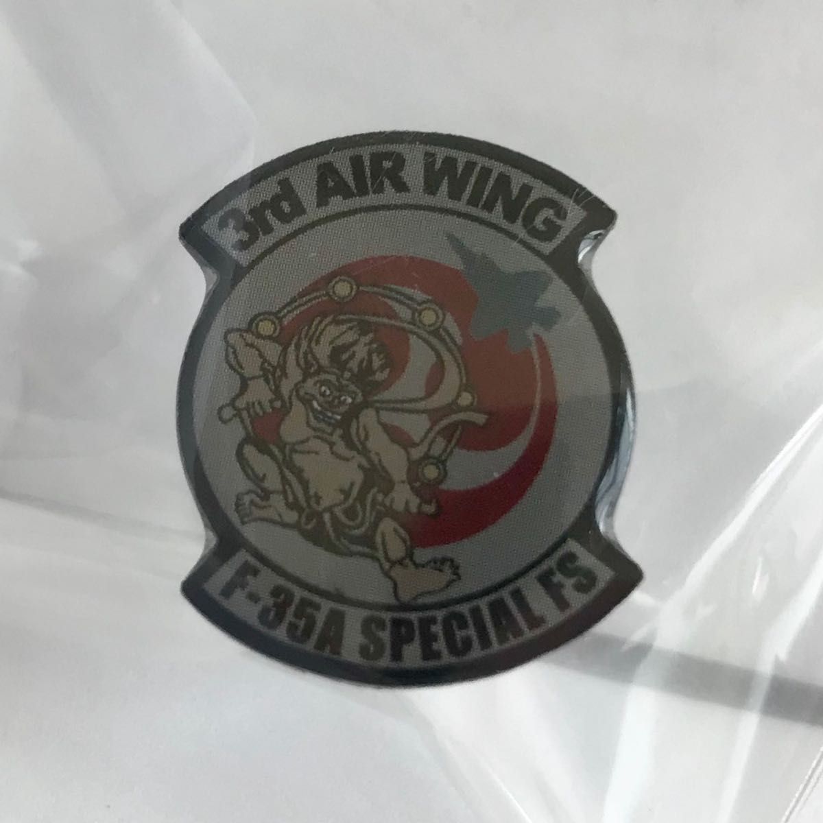 航空自衛隊三沢基地 F-35A 雷神柄 3rd AIR WING  ピンズ