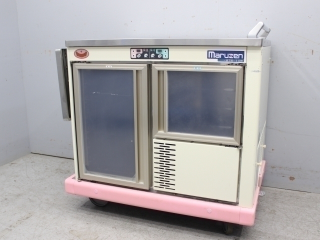  Maruzen unit Wagon both side door MTW-10W distribution serving tray person movement type Cart heating Cart hospital . meal facility business use store for kitchen use 65158 warehouse storage 