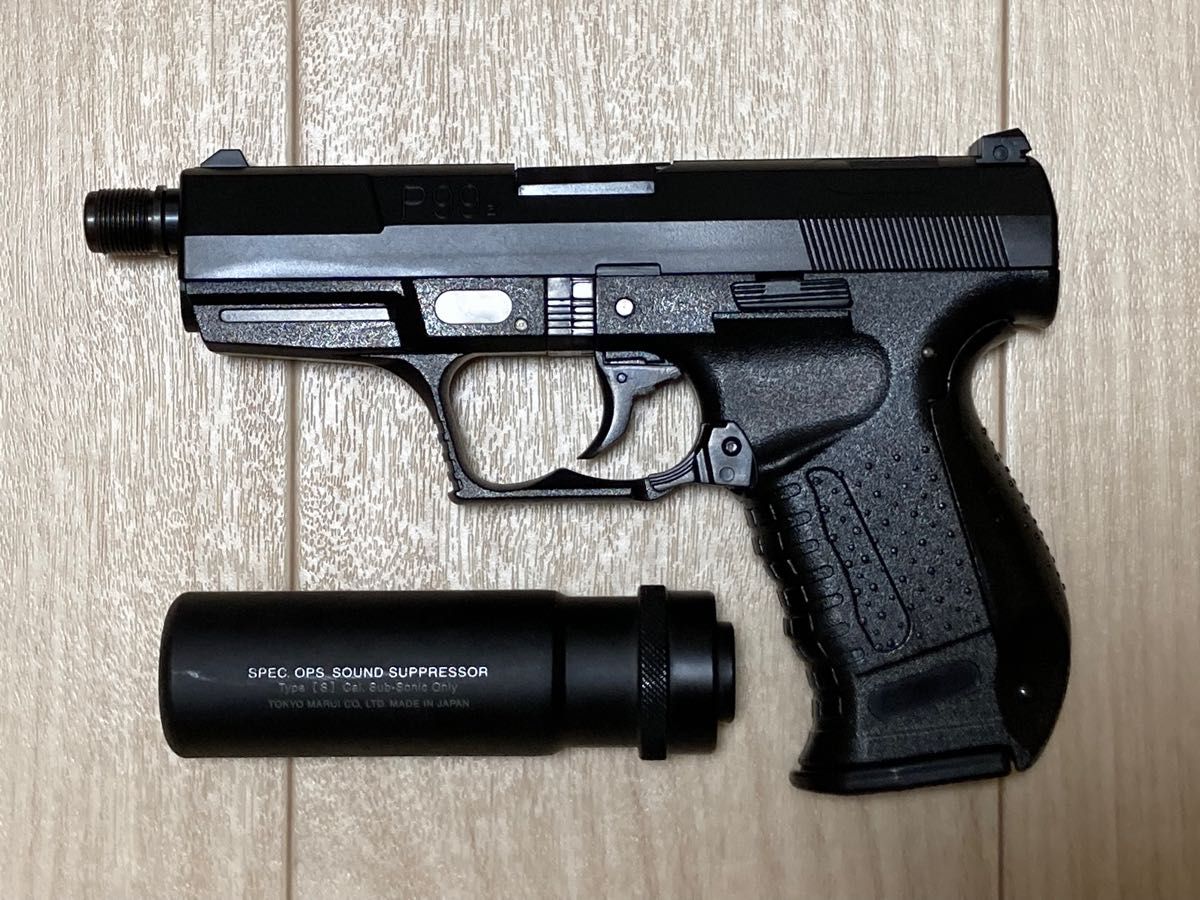S2S 18歳以上用 エアコッキングガン ワルサー P99 サイレンサー S2S 18歳以上用 エアコッキングガン ワルサー P99 サイレンサー