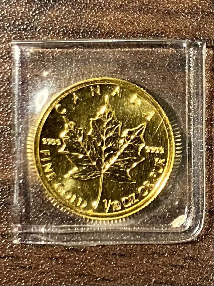 メイプルリーフ金貨 1/10オンス 純金 カナダ 9999 田中貴金属 メイプルリーフ金貨 1/10オンス 純金 カナダ 9999 田中貴金属
