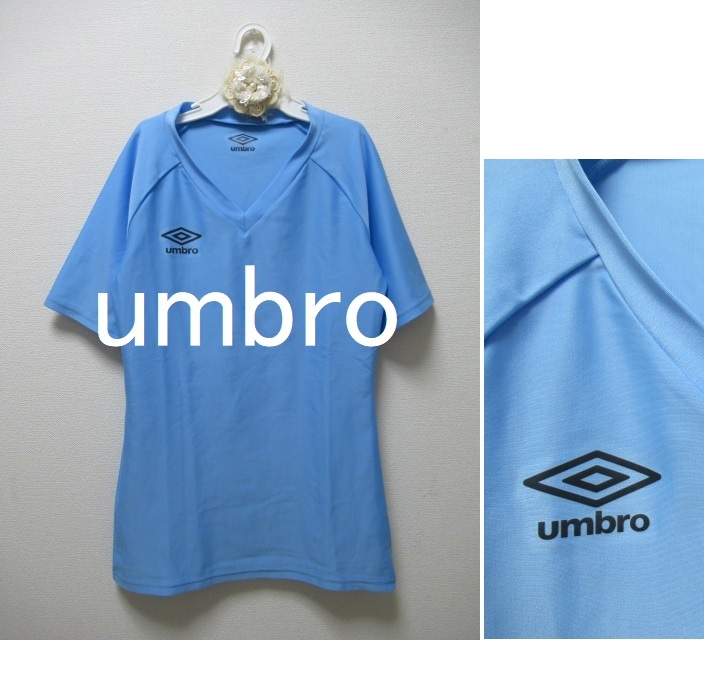 試着のみ★難★umbro☆アンブロS/S パワーインナーシャツ Vネックシャツ サッカー フットサル インナー半袖 UAS9701 吸汗、速乾ストレッチ_画像1