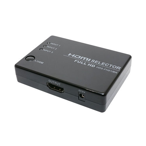 【5個セット】 ミヨシ HDMIセレクタ FULLHD対応 3ポート HDS-FH01/BKX5_画像2