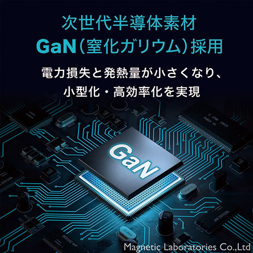 HIDISC GaN (窒化ガリウム)採用PD3.0 Type-C+USB-A 100W AC充電器　アダプター　ML-PDUS4PG100WH_画像6