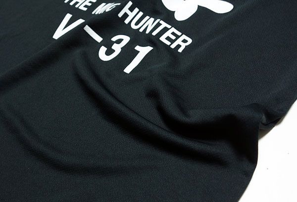 水陸両用 ラッシュガード にも使える メンズ 長袖 Tシャツ M ドライ 速乾 UVカット U.S.NAVY 黒猫 ミリタリー 黒 ブラック_画像5