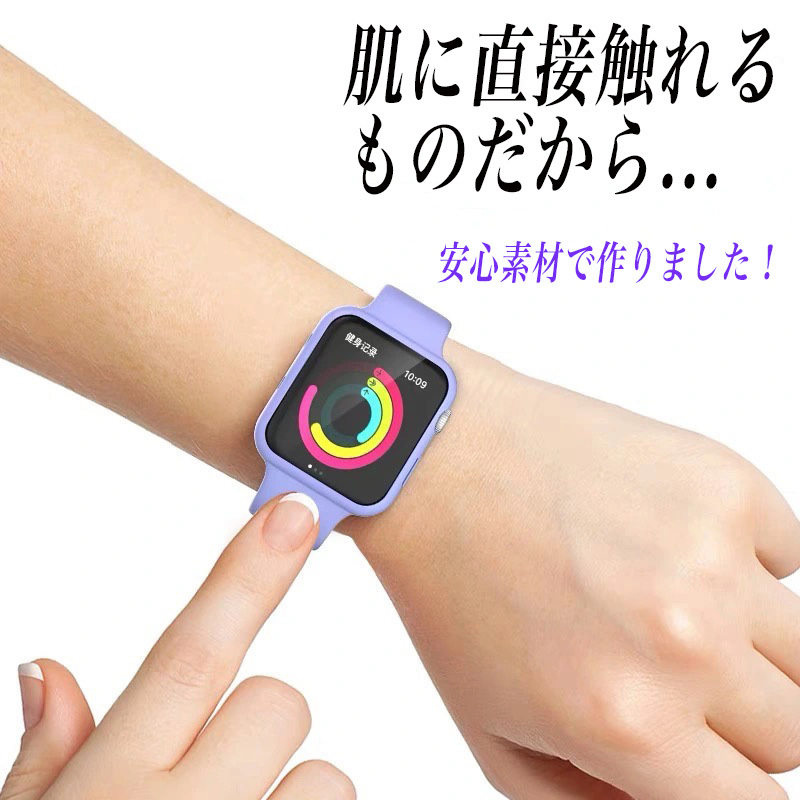 新品 アップルウォッチバンド/ ベルト＋カバーセット 38mm/ダークグリーン