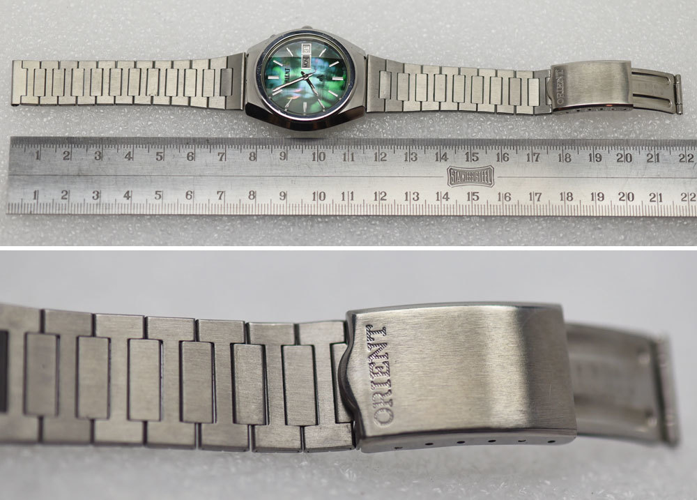 1969年～ オリエント クロノエース メキシカン 9面カットガラス 27石 自動巻 腕時計 ヴィンテージ アンティーク_画像9