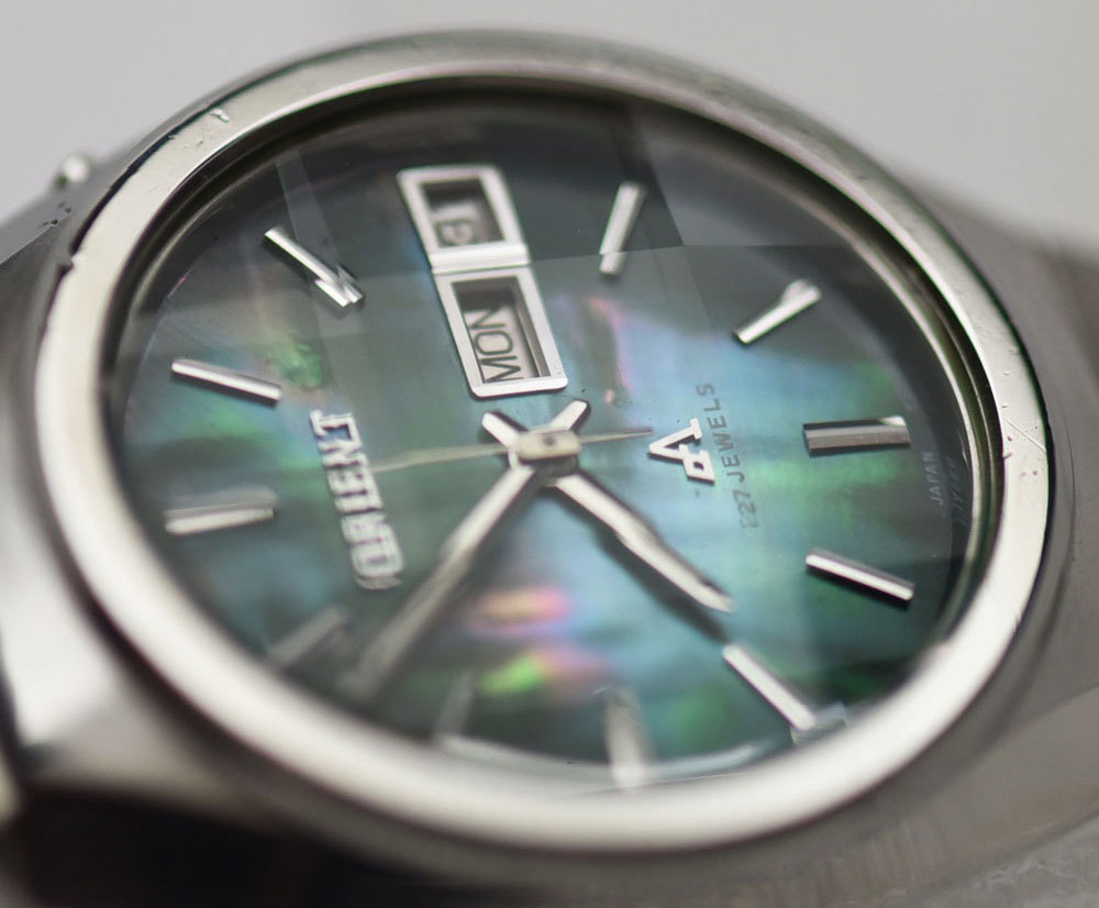 1969年～ オリエント クロノエース メキシカン 9面カットガラス 27石 自動巻 腕時計 ヴィンテージ アンティーク_画像5