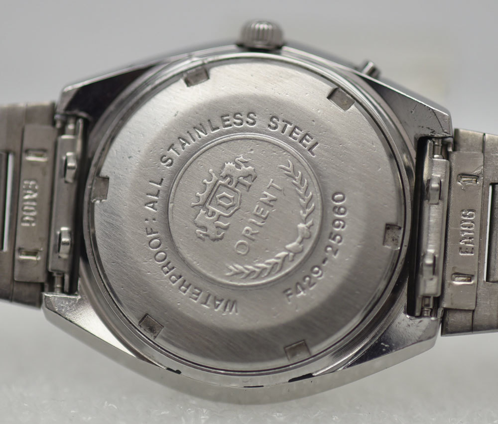 1969年～ オリエント クロノエース メキシカン 9面カットガラス 27石 自動巻 腕時計 ヴィンテージ アンティーク_画像7