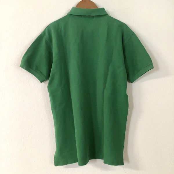 GIANNI VALENTINO ジャンニ バレンティノ 鹿の子 半袖 ポロシャツ メンズ Mサイズ グリーン 緑_画像3