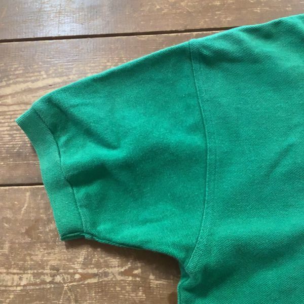GIANNI VALENTINO ジャンニ バレンティノ 鹿の子 半袖 ポロシャツ メンズ Mサイズ グリーン 緑_画像6
