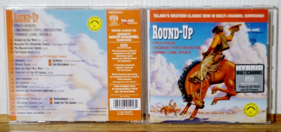 高音質SACD(Hybrid)♪ROUND-UPラウンド・アップ~ウェスタン映画主題歌集★エリック・カンゼル/シンシナティ・ポップス★フランキー・レイン_画像1