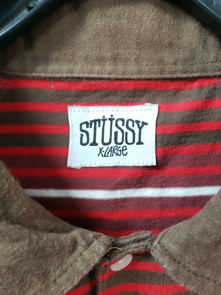 90s stussy ボーダーポロシャツ XL_画像5