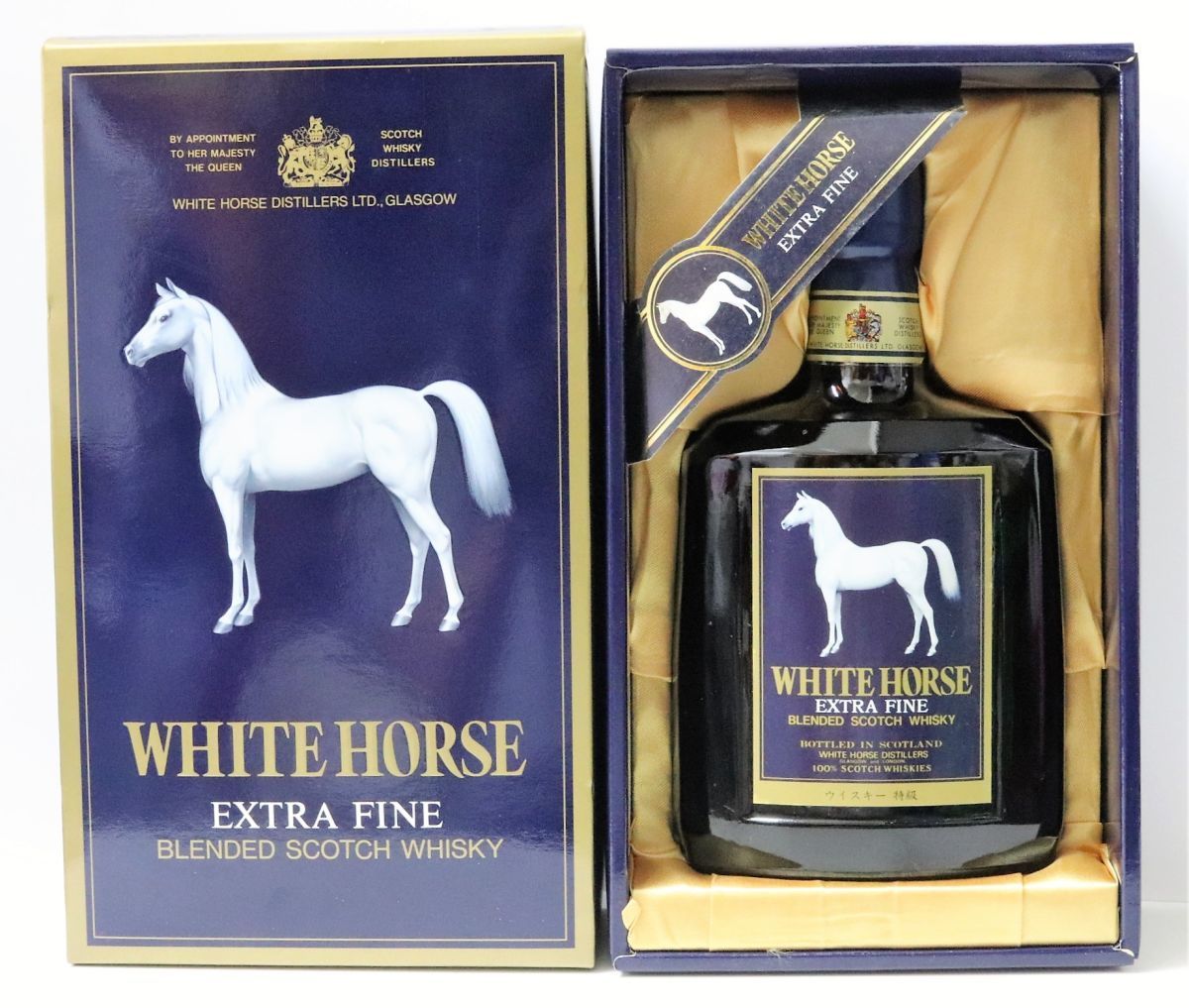 ◎未開栓◎WHITE HORSE ホワイトホース エクストラファイン 特級 750ml 43% 箱付き 古酒 スコッチ 同梱可◎5076-7の画像1