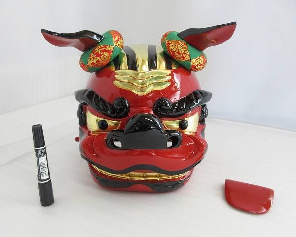 【特別販売品】獅子頭　権九郎　(幅27cm高26cm奥23cm)長期在庫品の為特価セール 国産木製高級仏具通販　管理番号「4524」_画像1