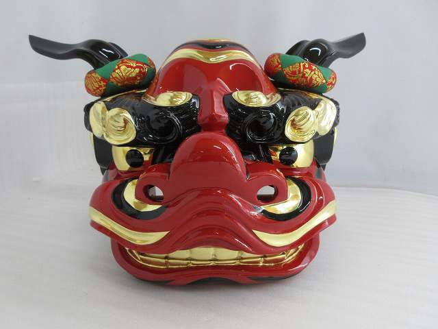 特別販売品】獅子頭 宇津 (幅32cm高28.5cm奥24cm)長期在庫品の為 特別販売品】獅子頭 宇津 (幅32cm高28.5cm奥24cm)長期在庫品の為