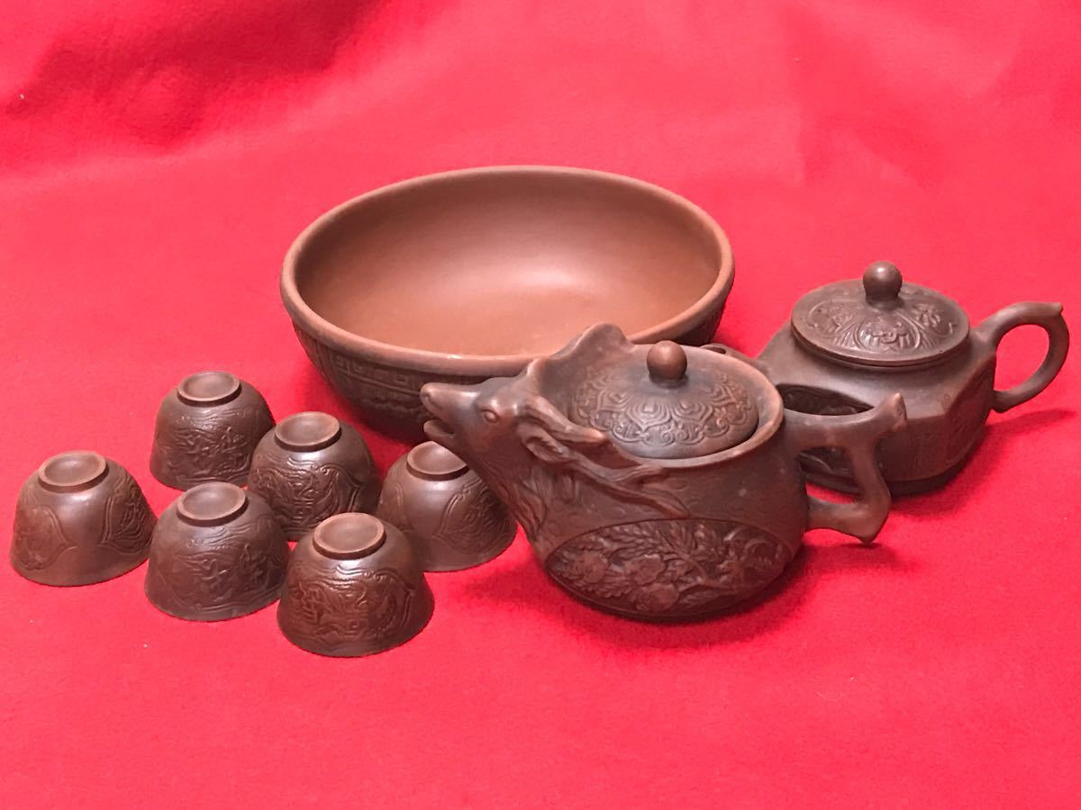 独特の上品 骨董品 50年前の中国茶器セット 茶器セット - www.mentadv.it