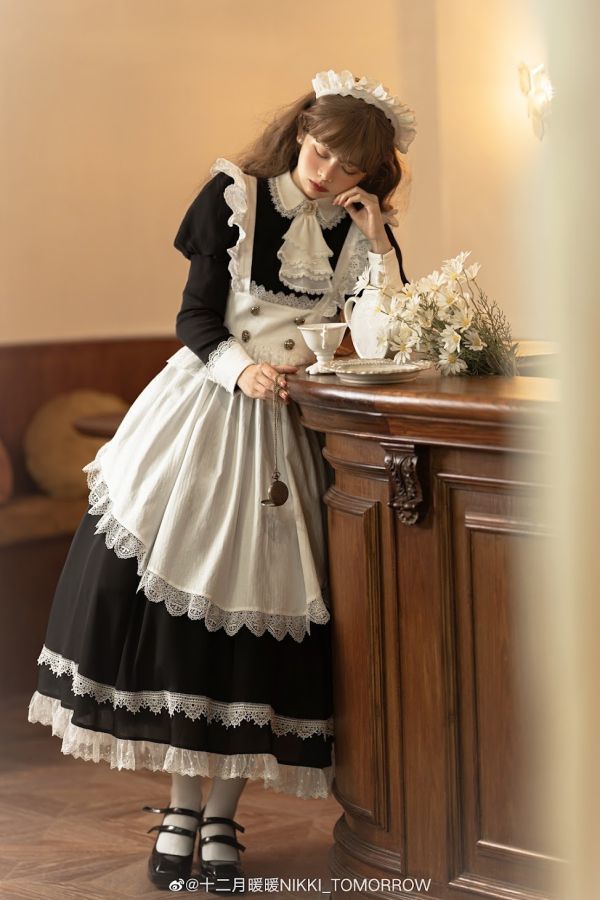 シャイニングニキコラボ テレサのアフタヌーンティー ロリィタドレス ロングメイド服 XLサイズ