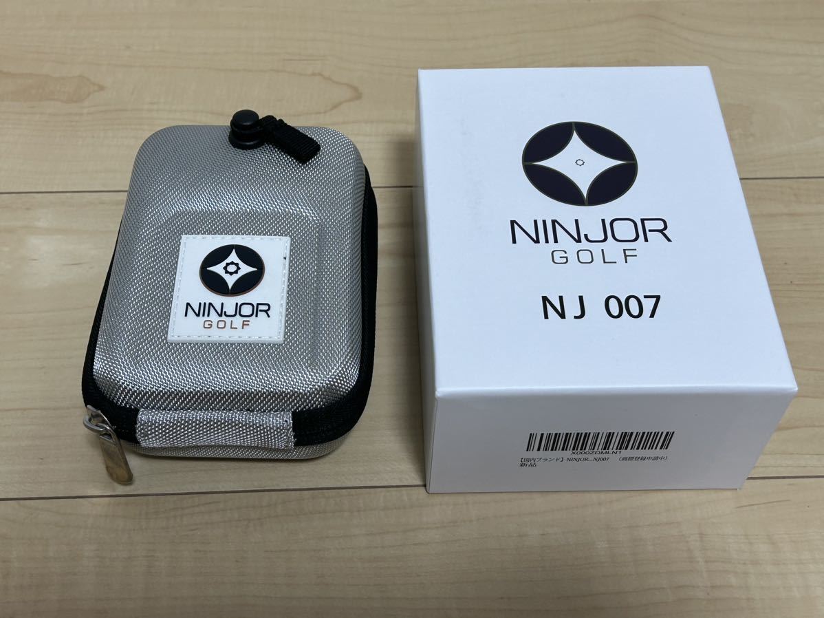 NINJOR GOLF(ニンジャーゴルフ）ゴルフ レーザー 距離計 高低差補正 防水機能 0.1秒計測 ピンサーチ 型番NJ007 グレー