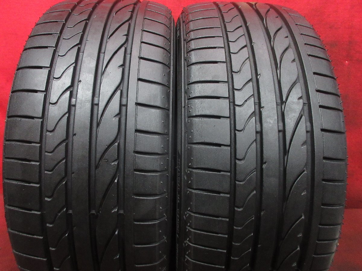 タイヤ 2本 215/45R18 ブリジストン ポテンザ POTENZA RE 050 A バリ山 溝アリ 送料無料★14063T_画像1