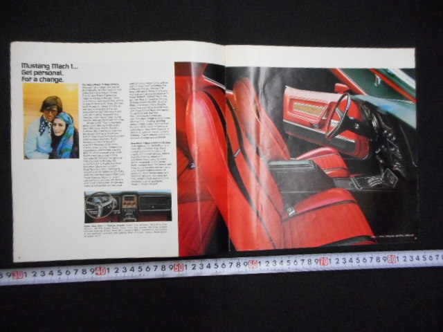 本　車　カタログ　オリジナルの当時物　１９７１年　マスタング　MUSTANG FORD_画像2