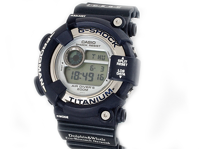 富士屋◆ カシオ CASIO Gショック フロッグマン FROGMAN DW-8201WC マンタ イルクジ ネイビー 腕時計 メンズ クォーツ