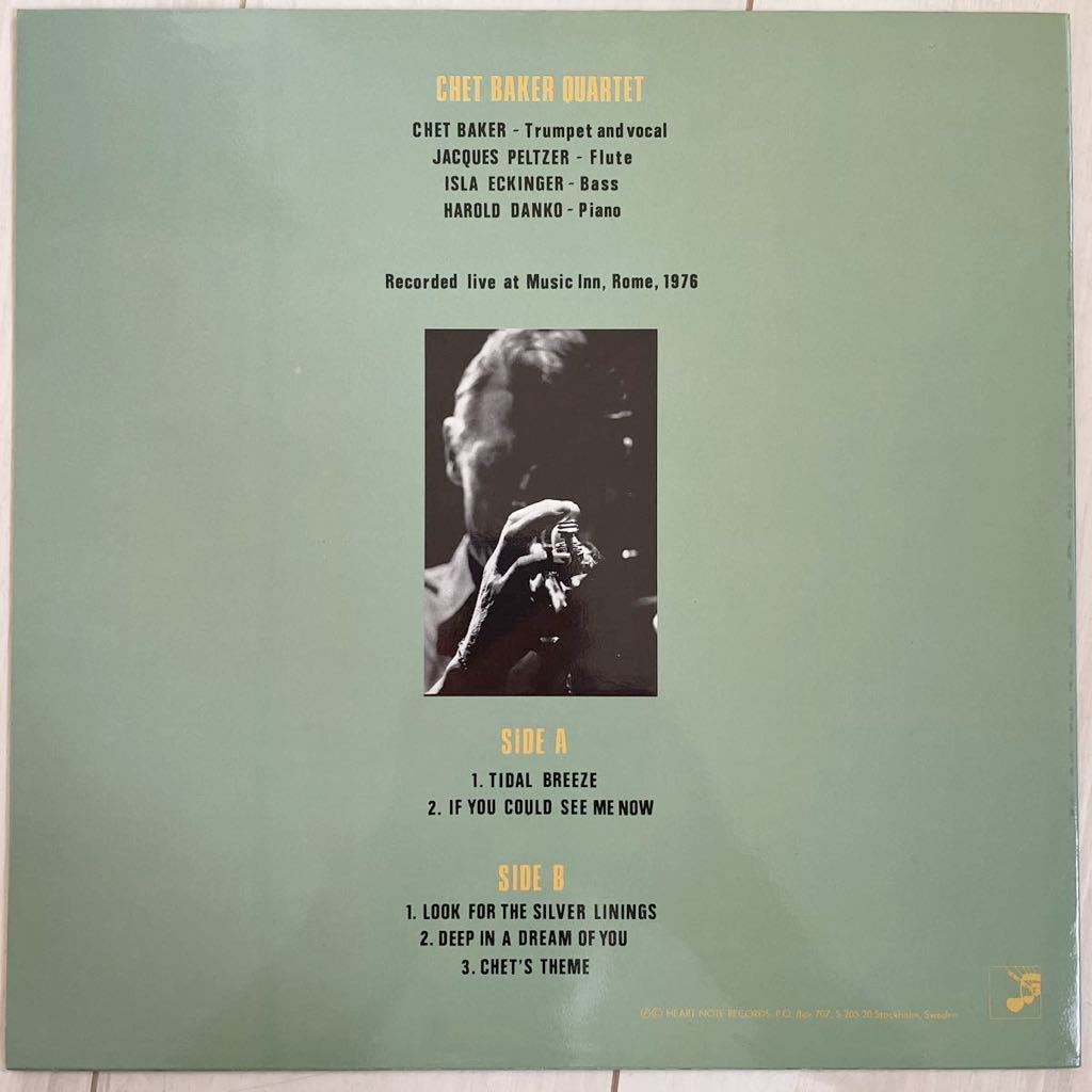 【チェットベイカー大放出/SWEDEN org/極美盤】Chet Baker / Deep In A Dream Of You 1988年 Heart Note Records HN-008_画像2